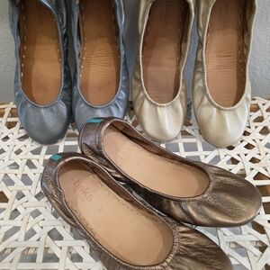 Tieks Women's Ballet Flats - Silver, Gold, and Bronze